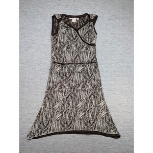 Vingtage Max Studio Top Skirt Set Womens Medium Large Abstract USA 90s Y2K Retro